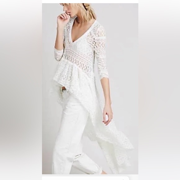 Free People Tops - Free People Emperor Lace Maxi Top